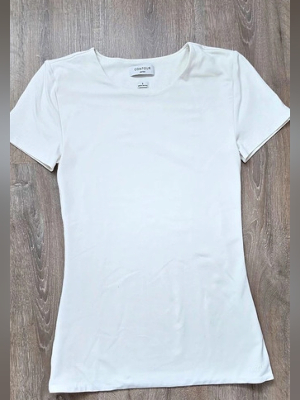Aritzia Contour Short Sleeve T-Shirt Short Sleeve Tee in White Size Small